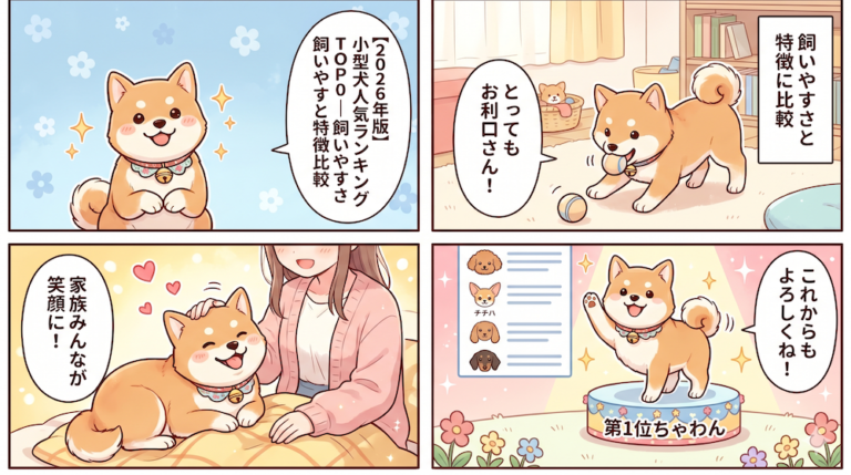 【2026年版】小型犬人気ランキングTOP20｜飼いやすさと特徴比較