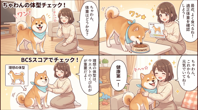 犬の適正体重と肥満度チェック｜BCSスコアと理想体型の見分け方