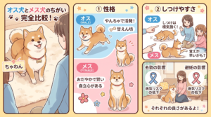 オス犬とメス犬の違い完全比較｜性格・しつけやすさ・健康・去勢の影響まで