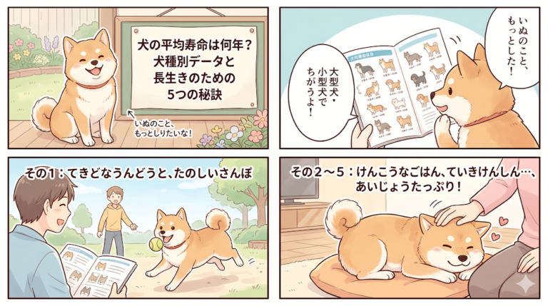 犬の平均寿命は何年？犬種別データと長生きのための5つの秘訣