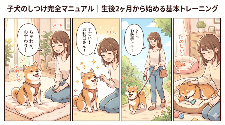 子犬のしつけ完全マニュアル｜生後2ヶ月から始める基本トレーニング