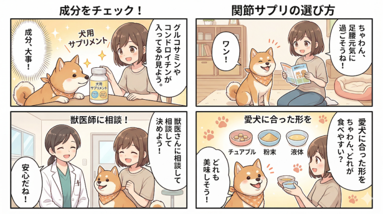 犬の関節サプリメントの選び方｜グルコサミン・コンドロイチンの効果をやさしく整理