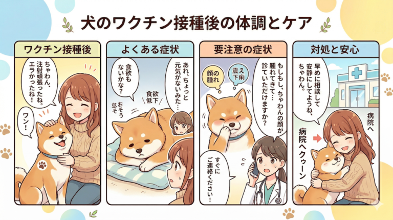犬のワクチン副作用の症状と対処｜アナフィラキシーの緊急対応