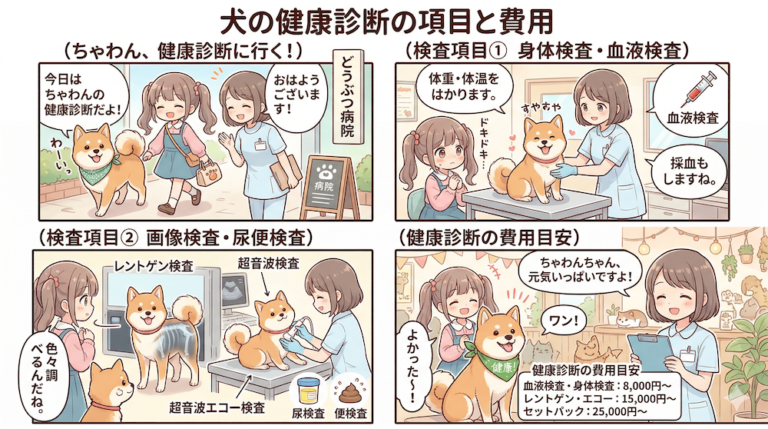 犬の健康診断の項目と費用｜年齢別の受診頻度と検査内容【2026年度版】