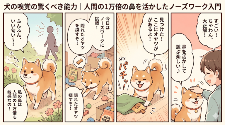 犬の嗅覚の驚くべき能力｜人間の1万倍の鼻を活かしたノーズワーク入門