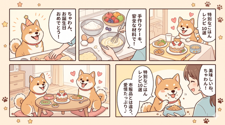 犬用手作りケーキと誕生日ごはんレシピ10選｜安全な材料と市販品との違い