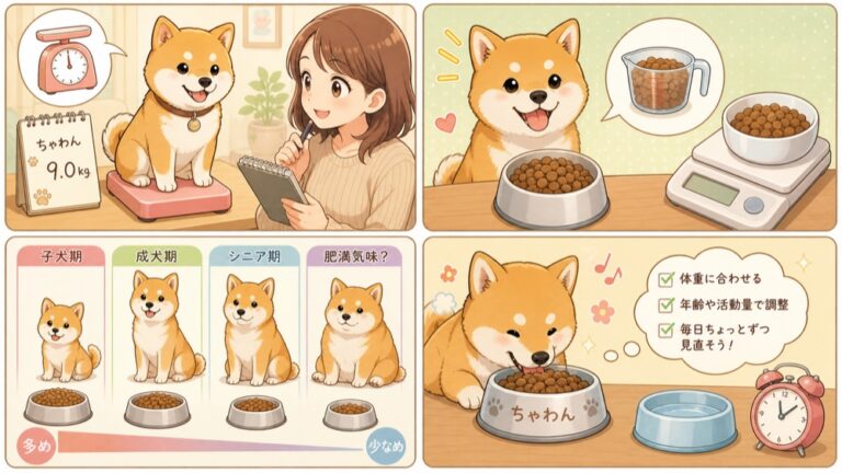 犬の食事量の正しい計算方法｜体重・年齢・運動量別の給与量ガイド