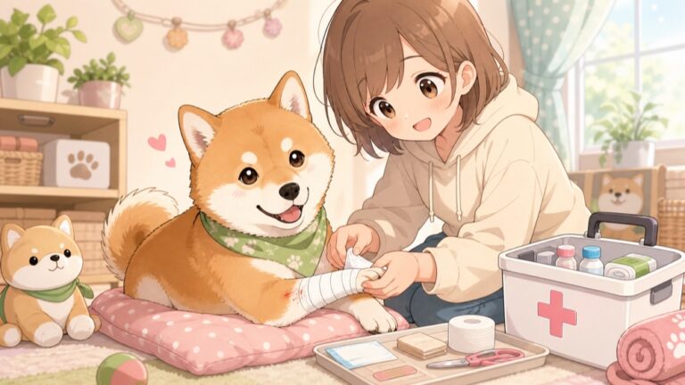 犬の傷の応急処置｜切り傷・擦り傷・肉球ケアと包帯の巻き方