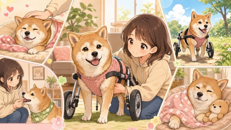 老犬の歩行補助・車椅子・介護グッズ完全ガイド｜足腰が弱った犬のサポート