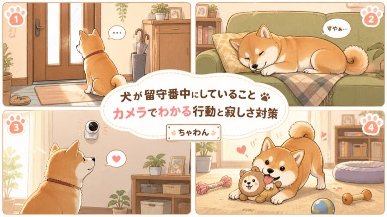 犬が留守番中にしていること｜カメラでわかる行動と寂しさ対策