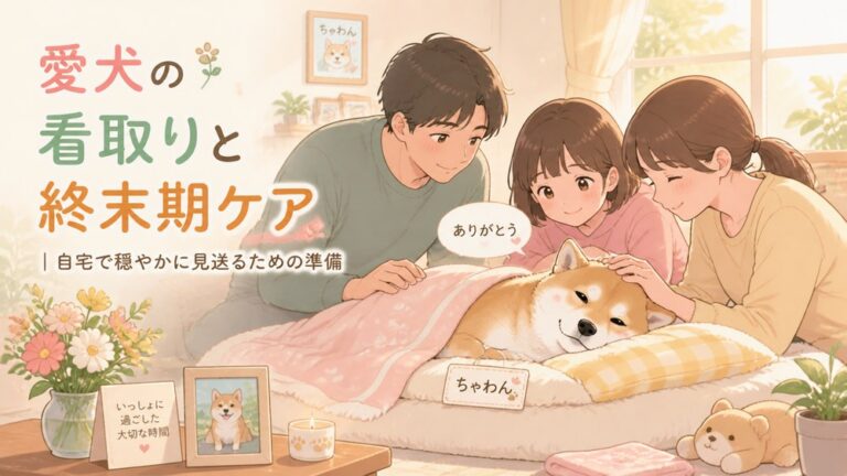 愛犬の看取りと終末期ケア｜自宅で穏やかに見送るための準備