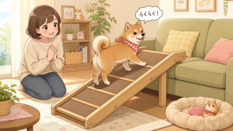 犬用スロープ・ステップの作り方｜ソファとベッドの段差をなくす