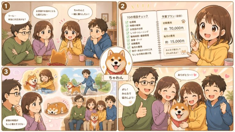 家族が犬を飼うのに反対…説得の進め方と決めるべき10項目