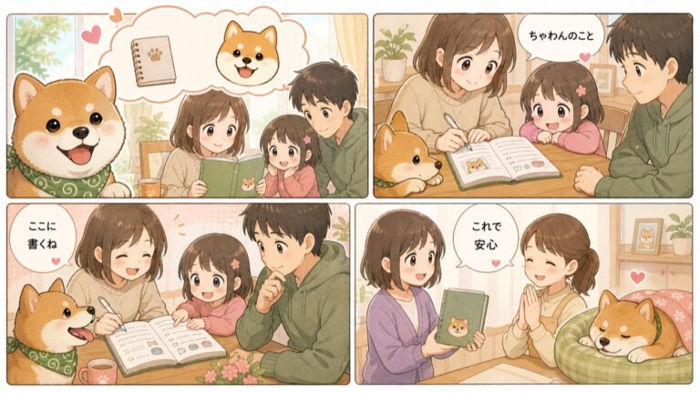 愛犬の「もしもノート」の書き方｜万一に備える引き継ぎ準備
