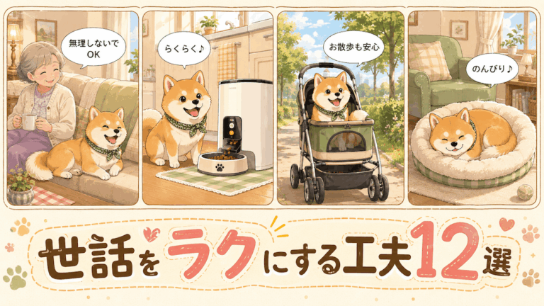 体力に自信がなくても犬と暮らす｜世話をラクにする工夫12選