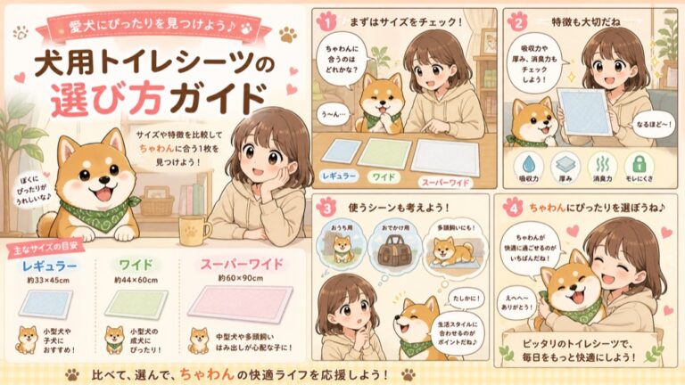犬用トイレシート（ペットシーツ）の選び方＆おすすめ12選｜サイズ・厚さ・消臭力とコスパで比較