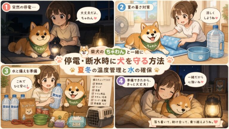 停電・断水時に犬を守る方法｜夏冬の温度管理と水の確保