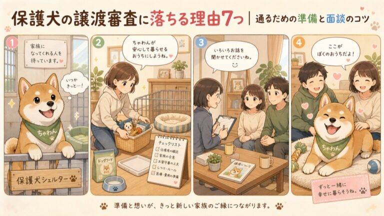 保護犬の譲渡審査に落ちる理由7つ｜通るための準備と面談のコツ