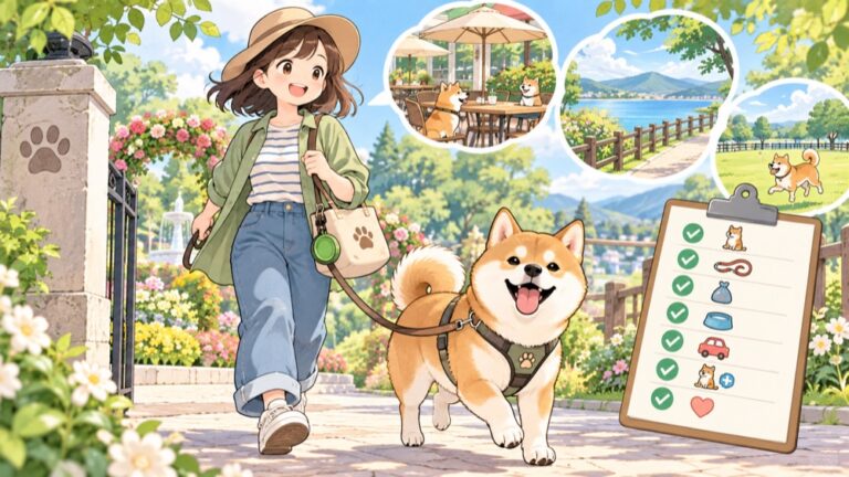 犬と行けるお出かけスポット完全ガイド｜同伴OK施設のタイプ別の探し方と、行く前に必ず確認する7つのルール