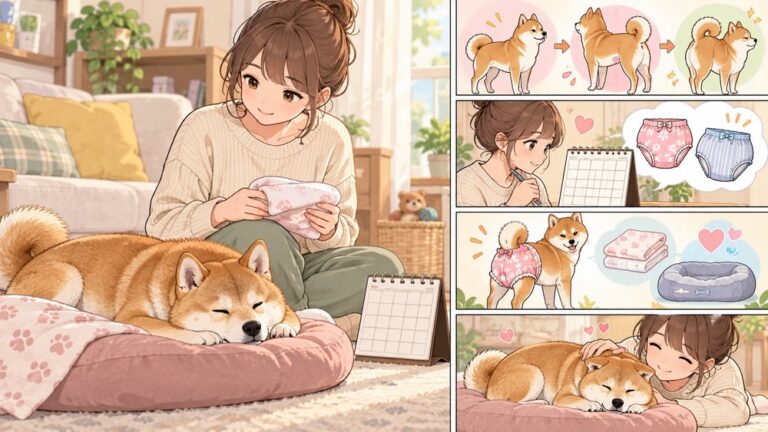 犬のヒート（生理）完全ガイド｜周期・期間・出血量とパンツ選び