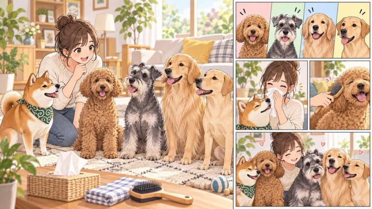 犬アレルギーでも飼える中型犬｜被毛タイプ別の選び方と迎える前の確認
