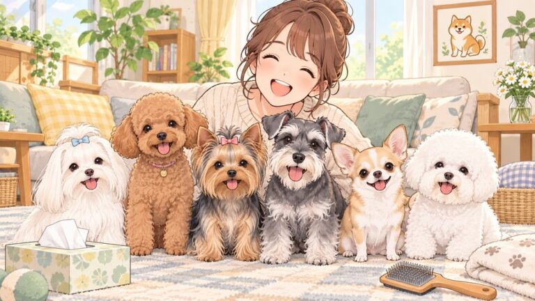 犬アレルギーでも飼える小型犬6犬種｜抜け毛・フケ・皮脂の違いで選ぶ