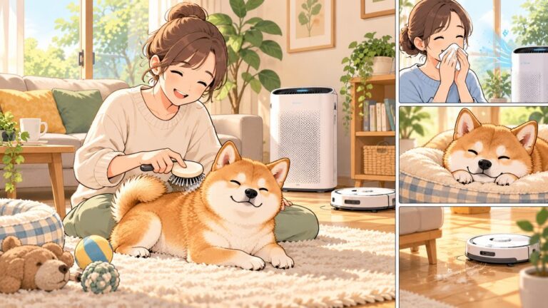 犬アレルギーの人が犬と暮らす部屋づくり｜空気清浄機・掃除・お手入れ頻度でアレルゲンを減らす工夫